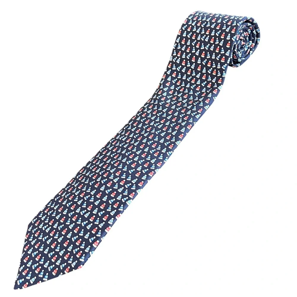 New W/Tags Brooks Brothers Men's Novelty Necktie Silk Winter Holiday $79.50 MSRP